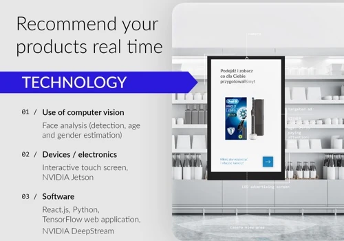 AI-powered touchscreen for P&G