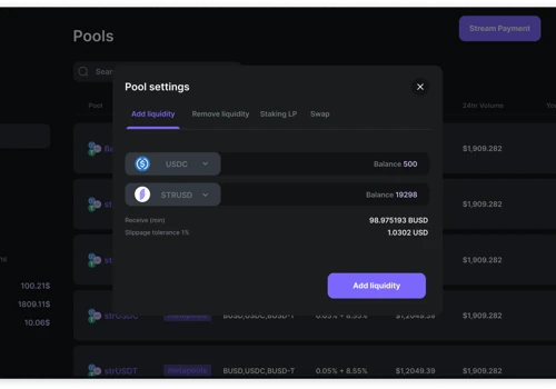 StreamPay - Streamable Finance DeFi