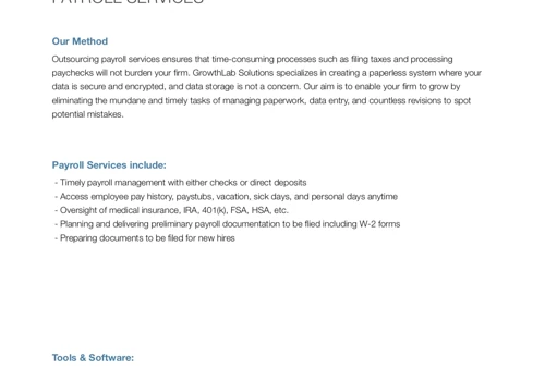 Payroll services