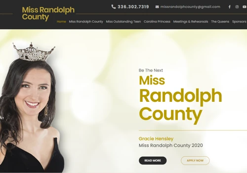Miss Randolph County NC Pageant Website