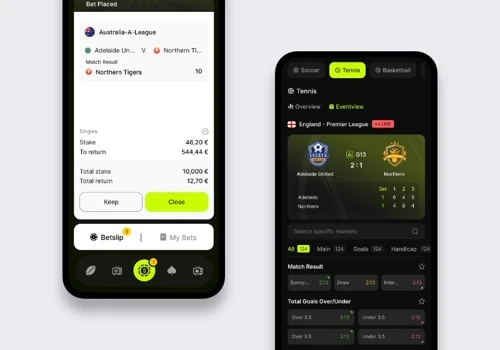 Sportsbook UI design and front end