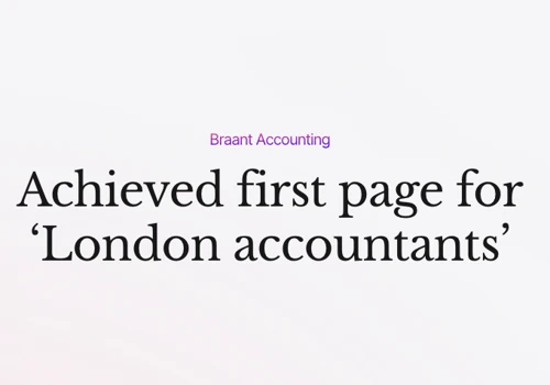 First page for "London accountants"