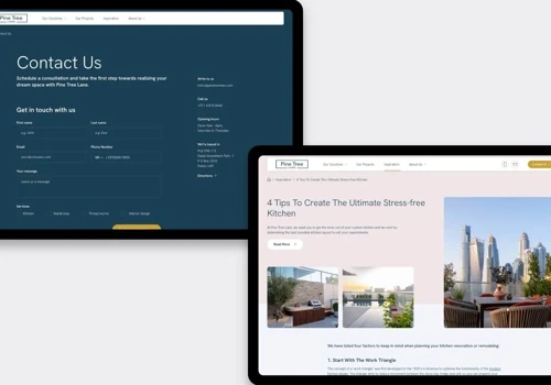 Custom B2B WordPress website for Pine Tree Lane