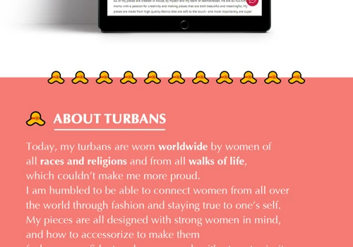 Turban By Rona - Website Design & Development