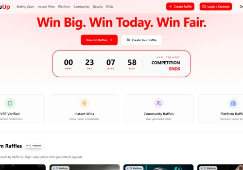Web3 Raffle & Giveaway Platform with Secure Ticket