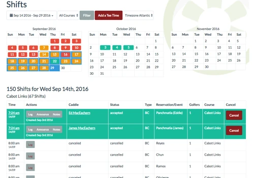 Caddie Central Management Software (now Troon)
