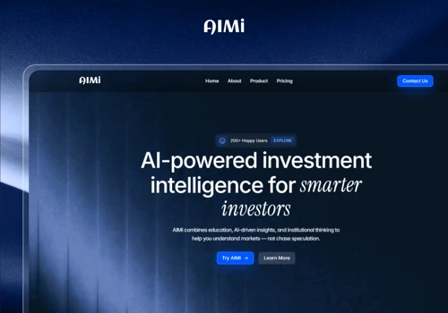 AIM Cube – FinTech Website Design & Framer Develop