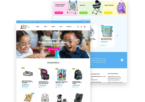 Ecommerce Development for a Kids Item Store