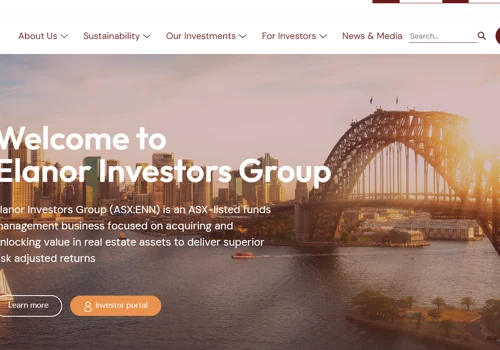 Eleanor Investor Website Design