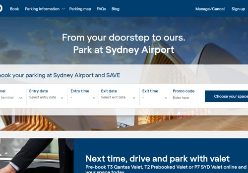 Sydney Airport Website Project