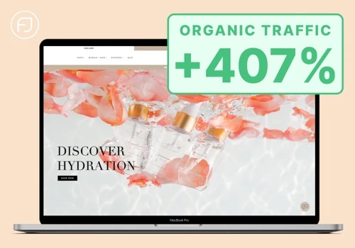 Increased Organic Traffic by 407%