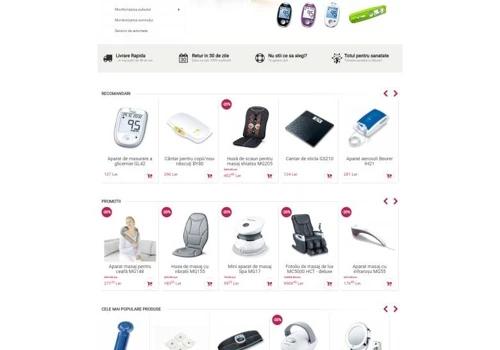 Beurer Romania e-commerce store