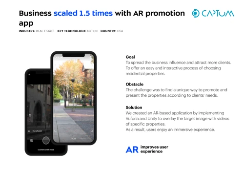 Business scaled 1.5 times with AR promotion app