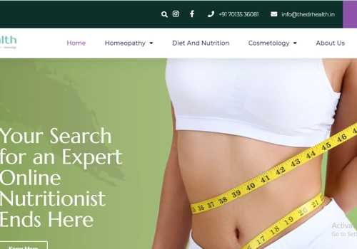Dr. Health Website Design and Brand Design