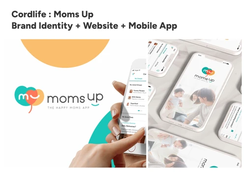 Cordlife (Moms Up): Brand Identity + Website + App