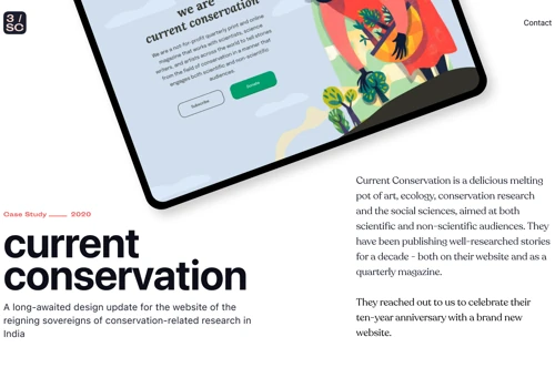 Redesigned a website for print and online publication