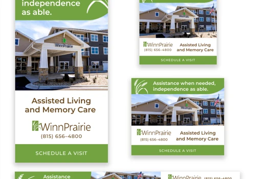 WinnPrairie Senior Living Digital Ads