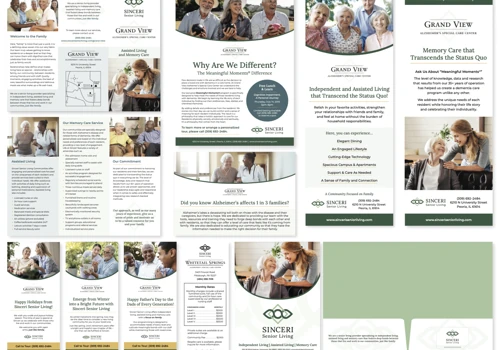 Sinceri Senior Living Marketing Collateral