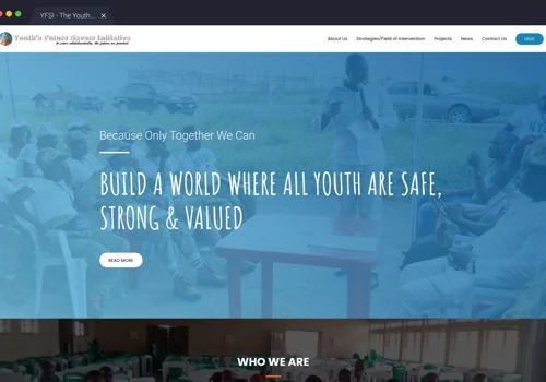 Website Development for a Nigerian NGO
