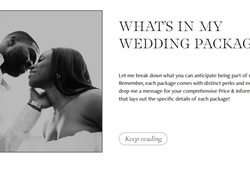 Editorial Website for Wedding Photographer