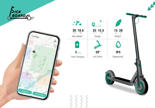 Scooter Rental App for Pickboard