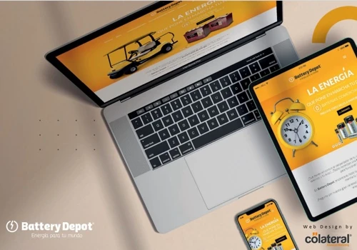 BATTERY DEPOT web design by Colateral