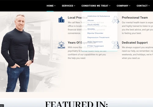 Dr. Jeff Ditzell Psychiatry Website Design