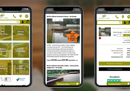 SouthGate timber - Web development + SEO