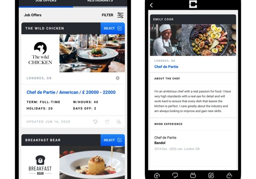 Chefslink website and app
