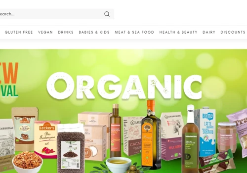 Organic market e-commerce website