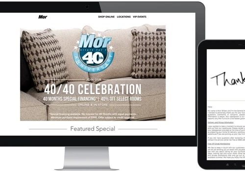Email Campaign for  Large Furniture Retailer
