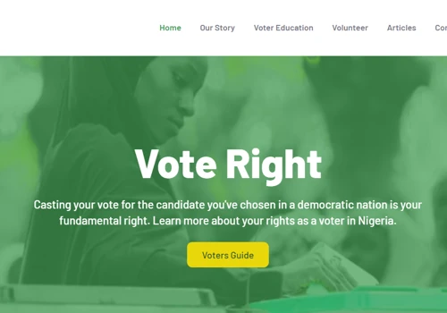 Website Development For Nigeria Voters Education