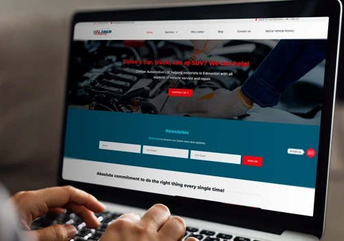 Caliber Automotive - Website Design