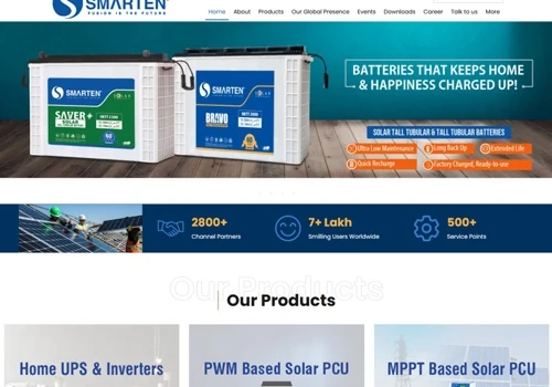 Custom Corporate Website for Energy Brand