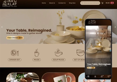 eCommerce Store for Ceramic Home Products Brand