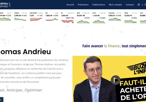 Finance - Personal Branding E-commerce website