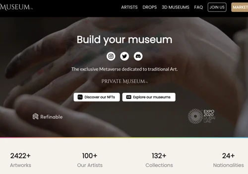 Metaverse dedicated to traditional Art