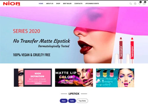 NIOR Cosmetics eCommerce Development