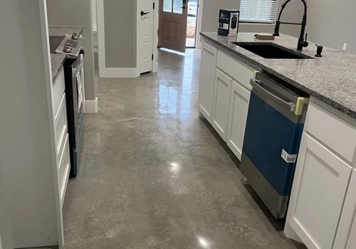Professional polished concrete floors in Houston