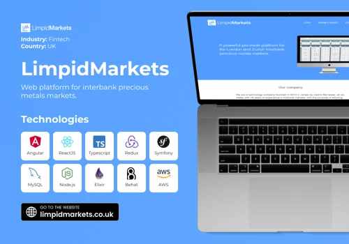 Web development and maintenance for LimpidMarkets