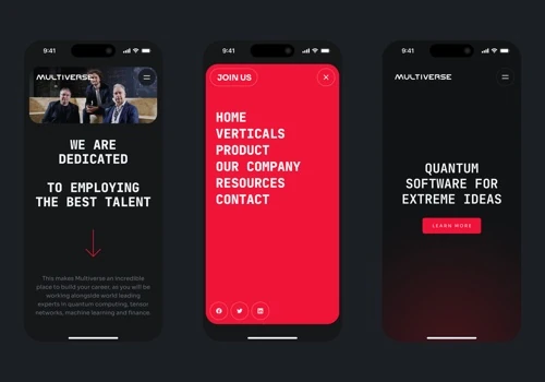 Enterprise Website for an AI & Quantum Startup