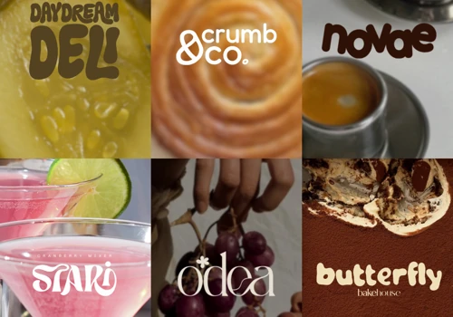 Assorted Typeface Logos