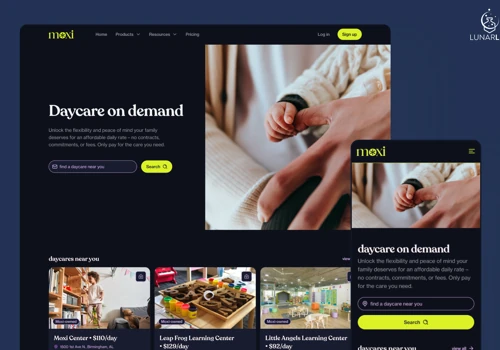 Moxi: Childcare on demand app