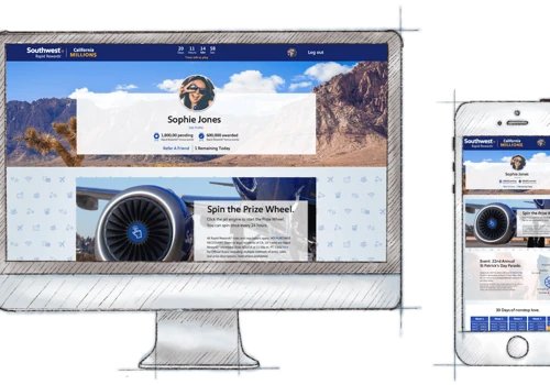 Whiteboard to website: bringing Southwest’s California Millions contest online in 12 weeks