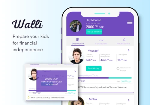 Walli - Digital Wallet for Kids - Fintech app