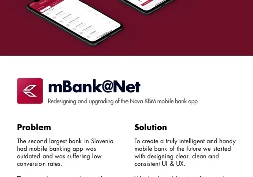 mBank@Net - Redesegning and upgrading of the Nova KBM mobile bank