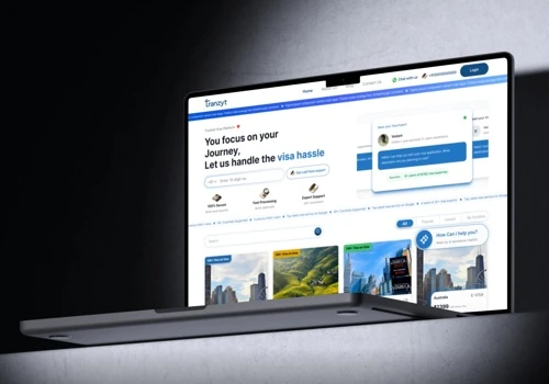 Tranzyt Visa Assistance Website UI Design