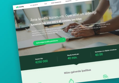 Financial Company Web Page Development