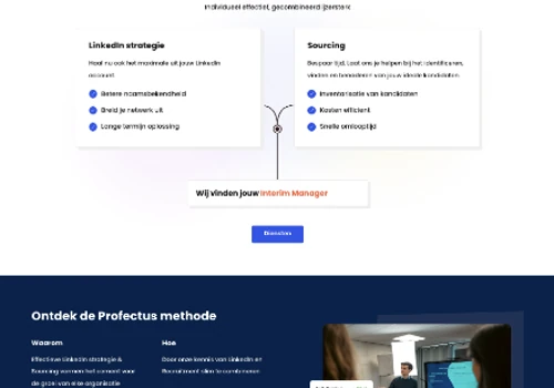Professional website for start up in recruitment