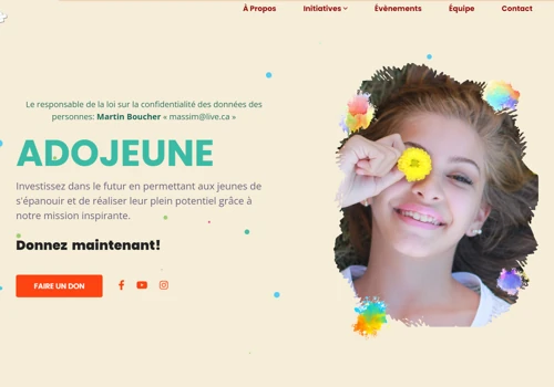 Non-Profit organization website